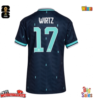 Germany Florian Wirtz #17 Replica Away Stadium Shirt for Women World Cup 2026 Short Sleeve